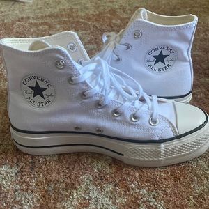Converse Chuck Taylor All Star Lift Hi White Sneakers